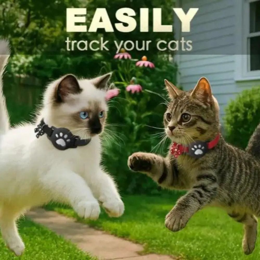 Pet Supplies Locations - 新しい夜間視認性ペット反射首輪ペット追跡反射GPSトラッカー調整可能なペットロケーターペット用品