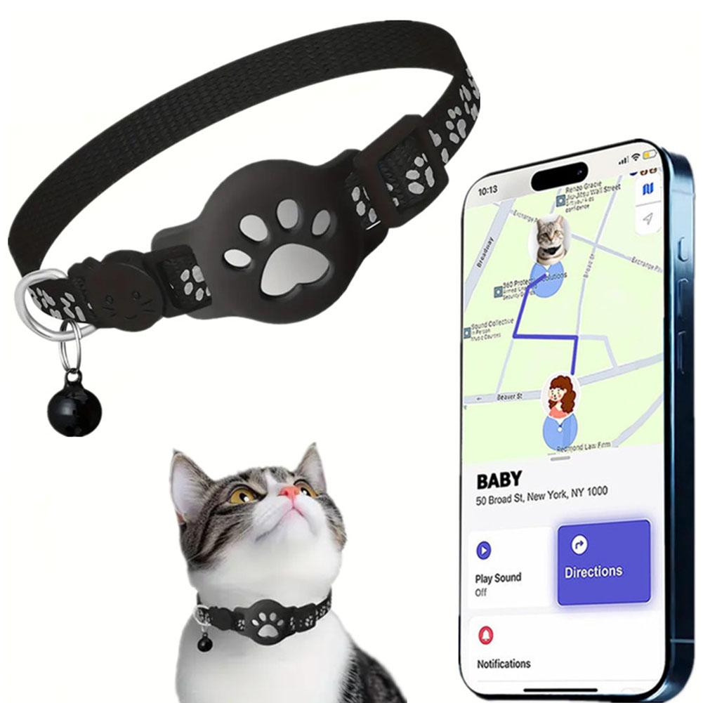 Pet Supplies Locations - クリエイティブ猫の足デザインペット猫ロケーター首輪反射犬ペット抗紛失と猫の首輪用品ペット首輪 H8X0