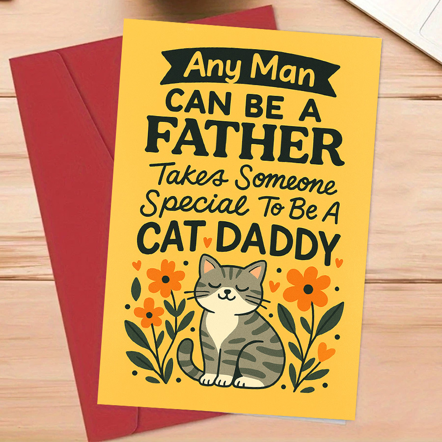 猫好きのための父の日グリーティングカード1枚、ペット愛好家の - Pet Supplies Gift Card のレビューと価格