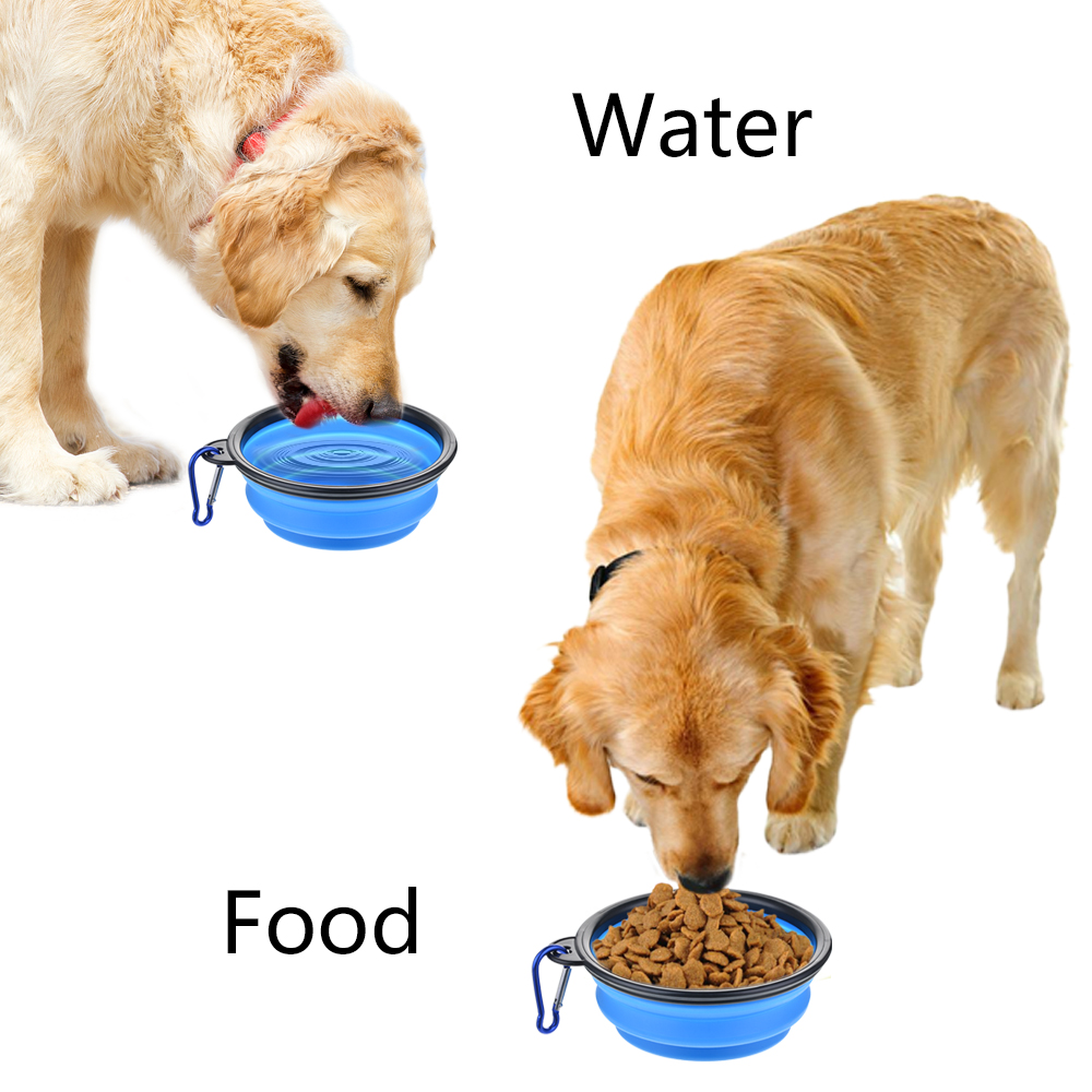 折りたたみ式ペット用シリコン製犬用フード・水飲みボウル、屋外 - Pet Supplies Dog Food のレビューと価格