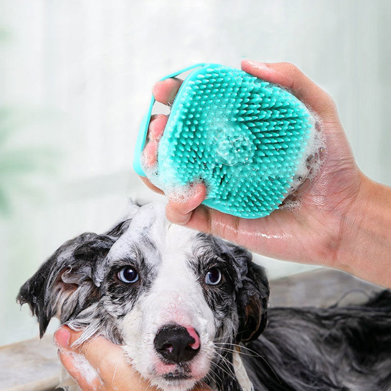 柔らかいシリコン製ペット用バスブラシマッサージャー、シャワー - Pet Supplies Application のレビューと価格