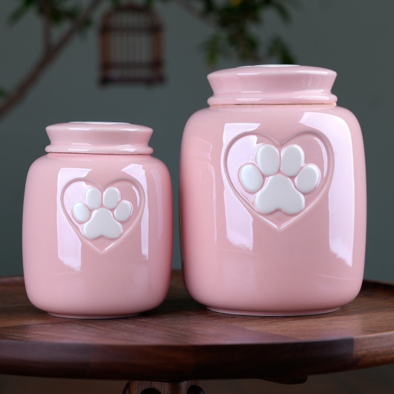 陶器製の子犬用葬儀箱、ペット（犬、猫）の遺灰壺、子猫、猫、犬 - Pet Supplies Dog Food のレビューと価格