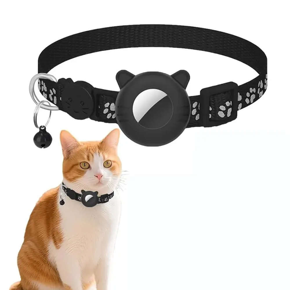 エアタグ用調節可能なナイロン製ペットカラー、子犬・猫用ネック - Pet Supplies Locations のレビューと価格