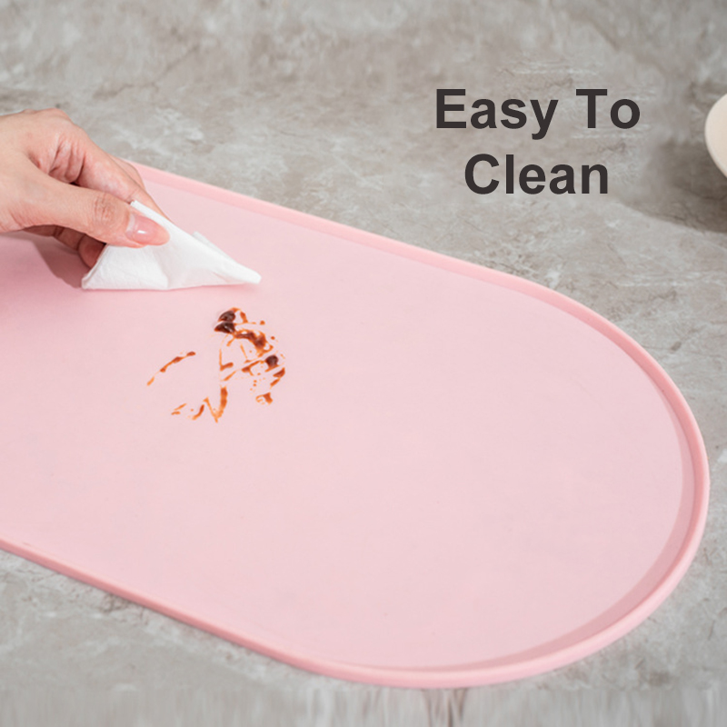 45.5x24.5cm 楕円形ペット給餌マット シリコーン犬 - Pet Supplies Dog Food のレビューと価格
