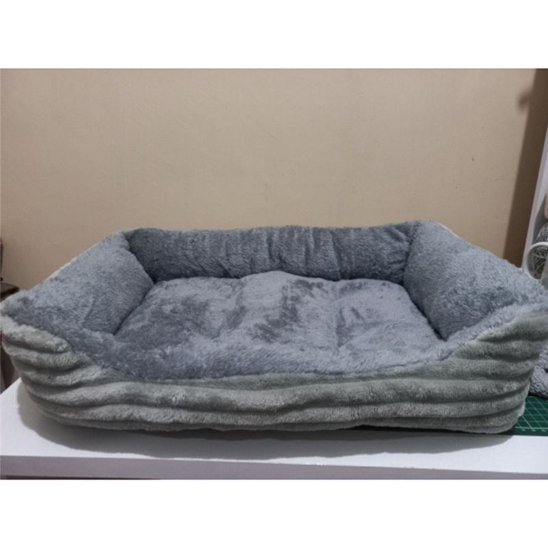 AEA9-グレー犬用ベッドペットスクエアプラッシュ犬用ケネル - Pet X Supplies & Tack Photos のレビューと価格
