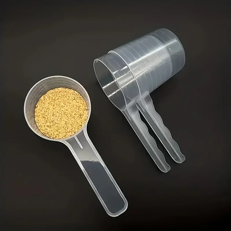 透明ペット計量スプーンスケール付きプラスチック犬猫給餌シャベ - Pet Supplies Dog Food のレビューと価格