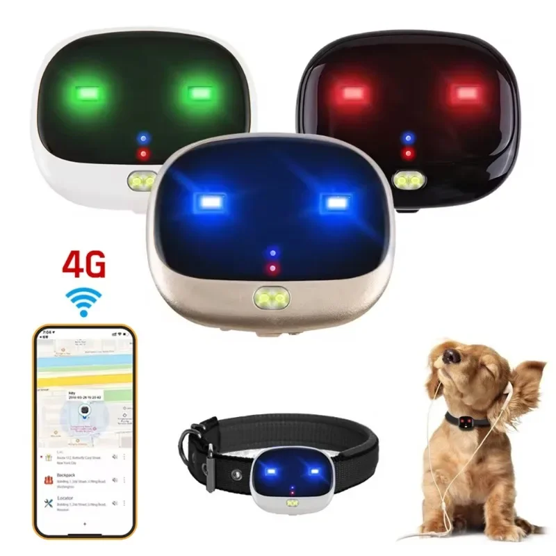 ミニ4G LTE 2G GSM犬用GPSロケーター、LEDラ - Pet Supplies Locations のレビューと価格